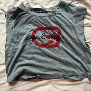 CycleBar Gray Sleeveless Top
